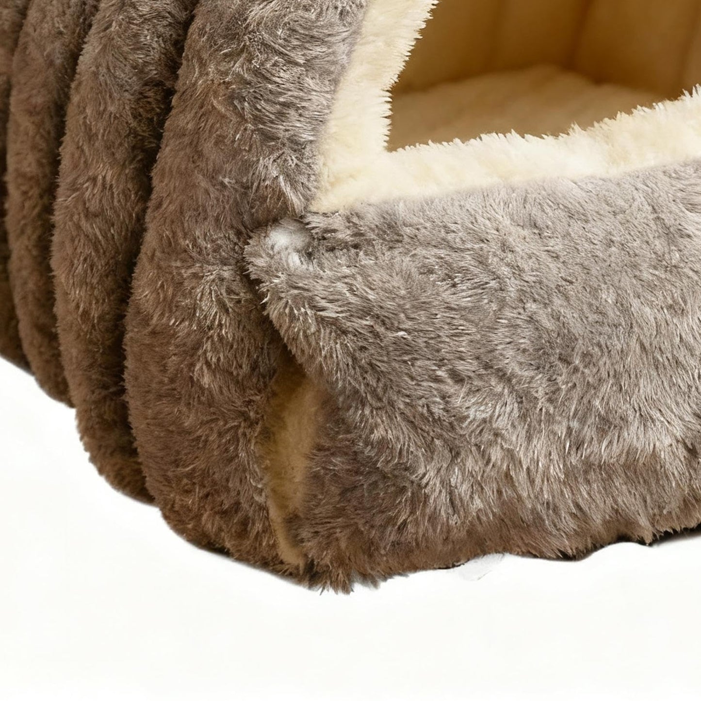 FellNest Haustier Schlafnest faltbar Katzenbett und Hundehöhle warm platzsparend Indoor für Katzen Welpen und Kaninchen